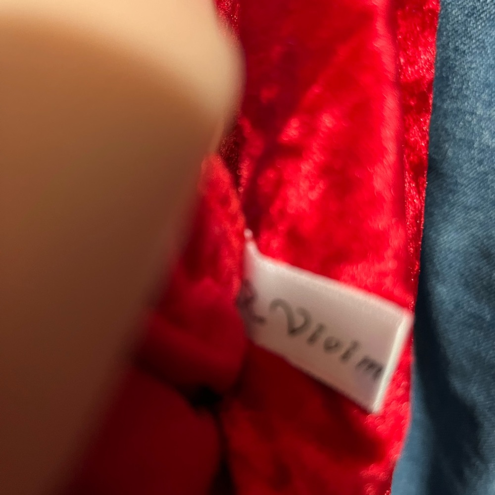 Cute red velvet dress